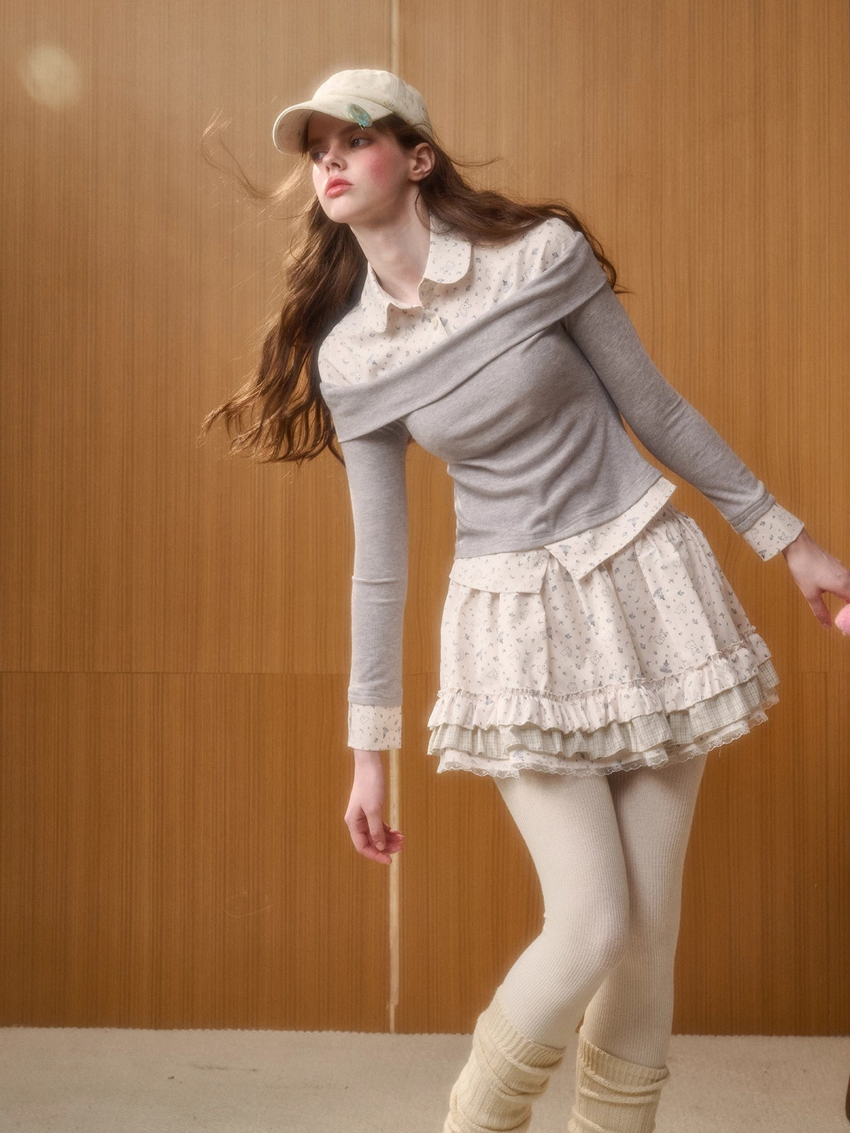 Bunny Fountain Original Printed Two-Piece Set