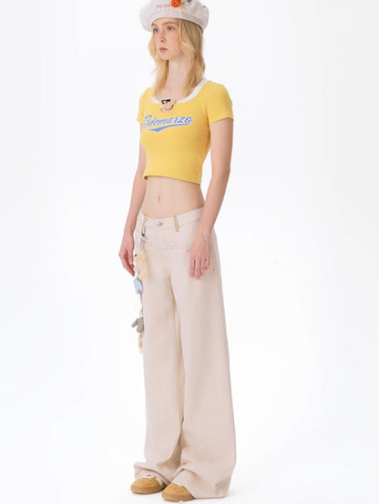 Unisex Structured Straight-Leg Trousers