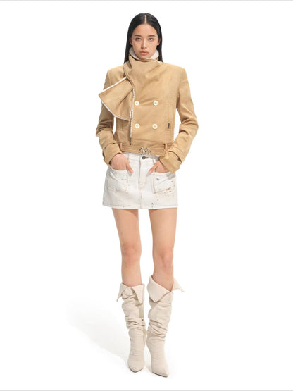 Maddie Shawl Faux Shearling Jacket