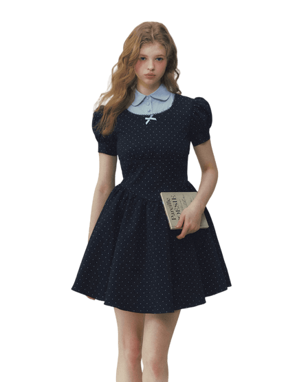 Polka Heiress Puff Dress
