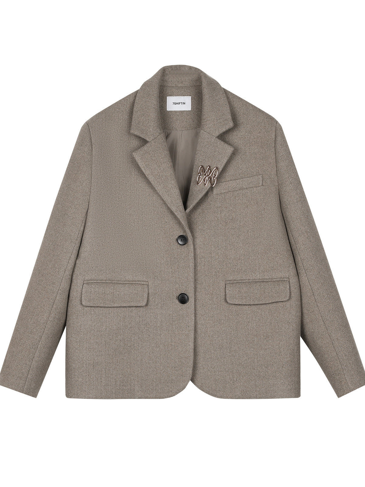 Academy Two-Tone Wool Blazer