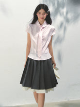 Pink Checkered Colorful Button Tie Shirt - CHINASQUAD