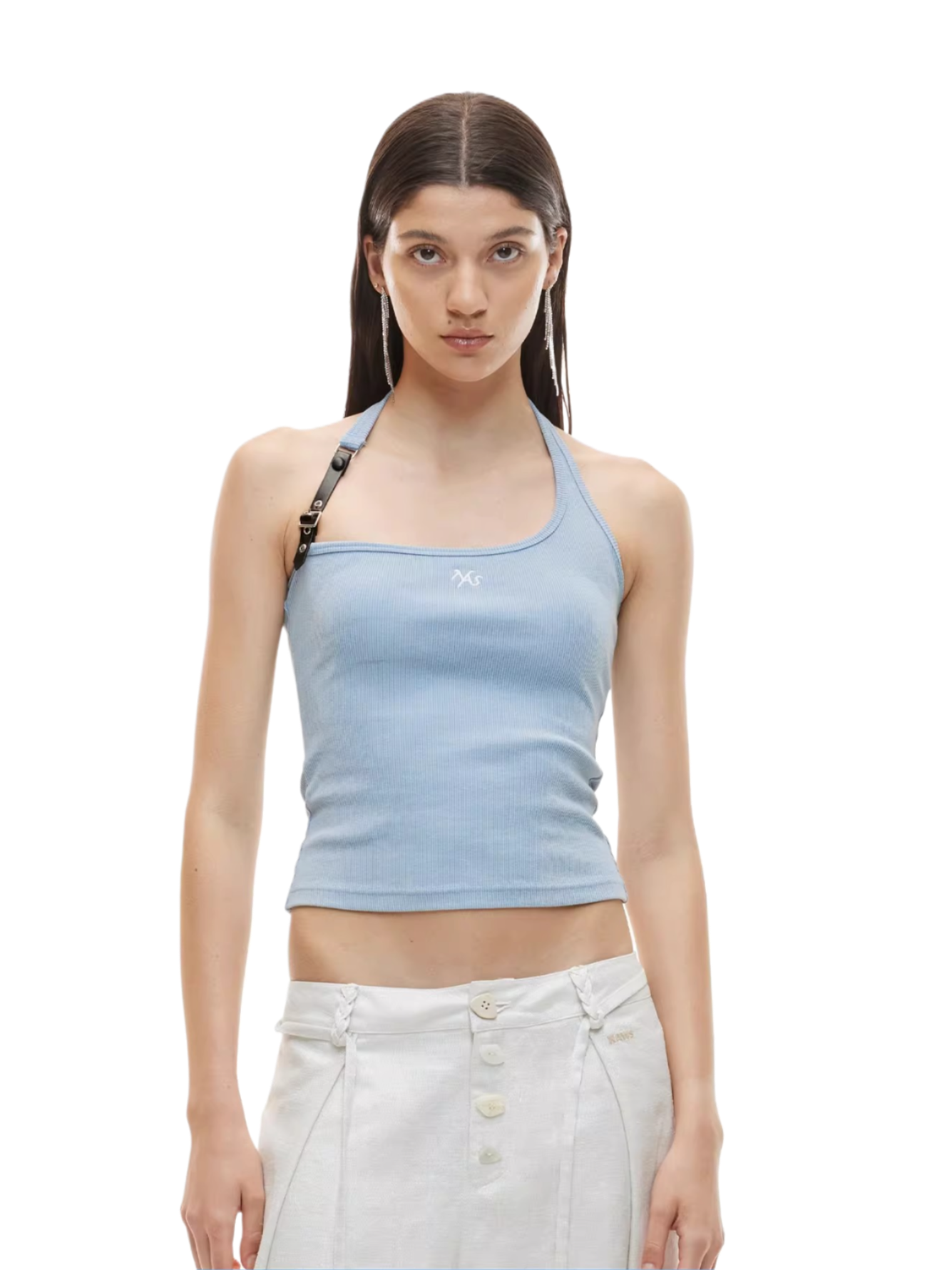 Equestrian Asymmetric Strap Fitted Tank