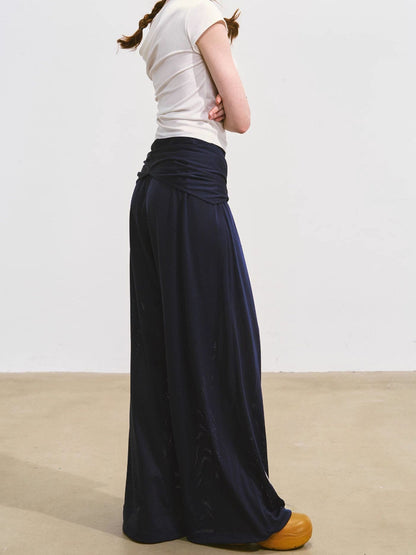 Asymmetric Neckline Fake Two-piece T-shirt