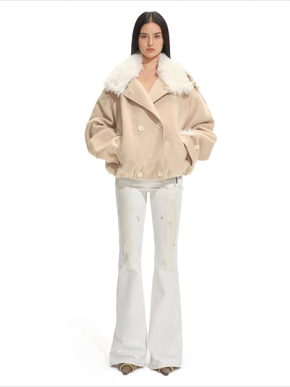 Polar Sculpted Wool-Blend Jacket