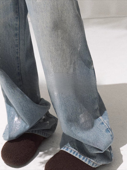 Vintage Straight-Leg Cotton Denim Jeans