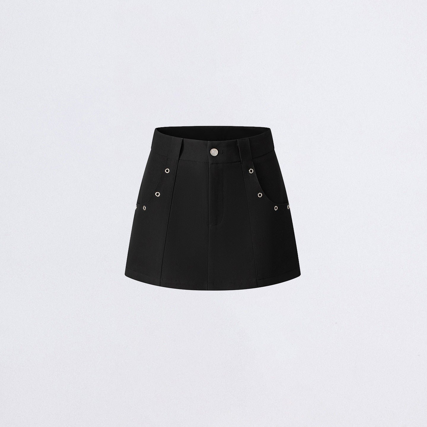 A-Line Utility Mini Skirt