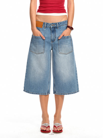 Washed Low - Rise 5 - Inch Denim Shorts - CHINASQUAD