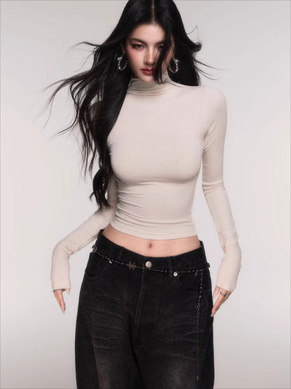 High-Stretch Mock-Neck Slim-Fit Base Layer