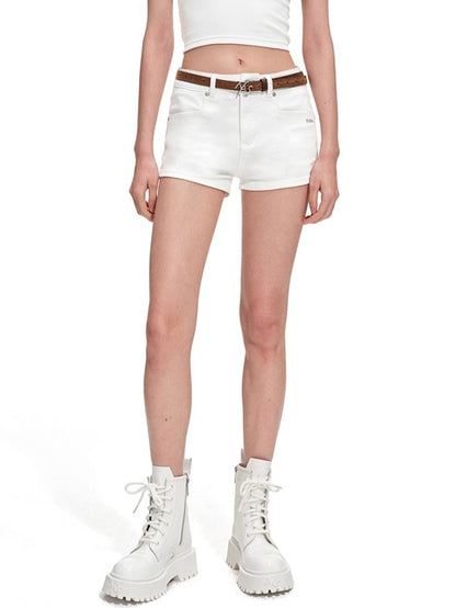 Polar High-Stretch Denim Shorts