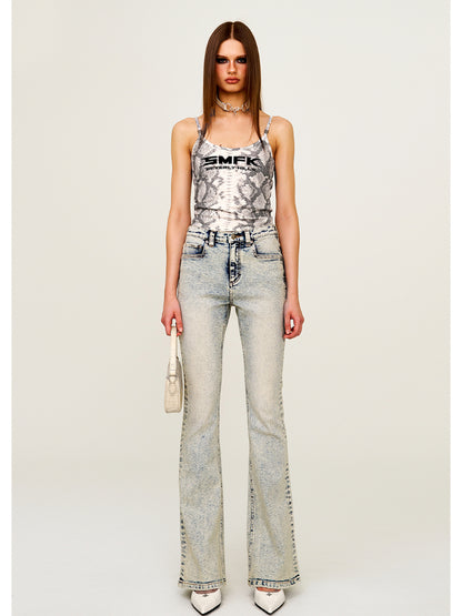 Leopard Print Sleeveless Outer - wear Sports Sling