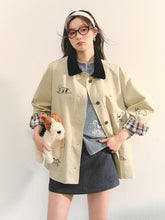 Barn Style Puppy Embroidery Jacket - CHINASQUAD