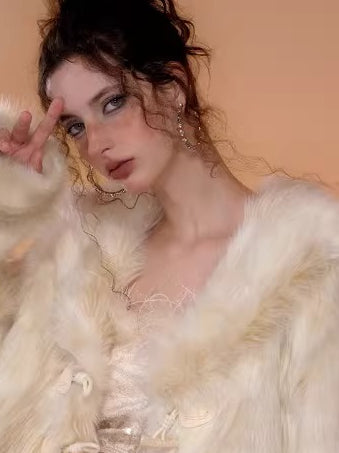 Bodycon Dress &amp; Vintage Faux Mink Fur Set