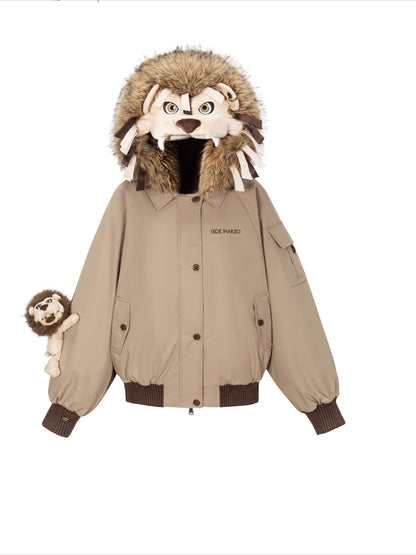 Luna Lovegood Lion Head Quilted Jacket