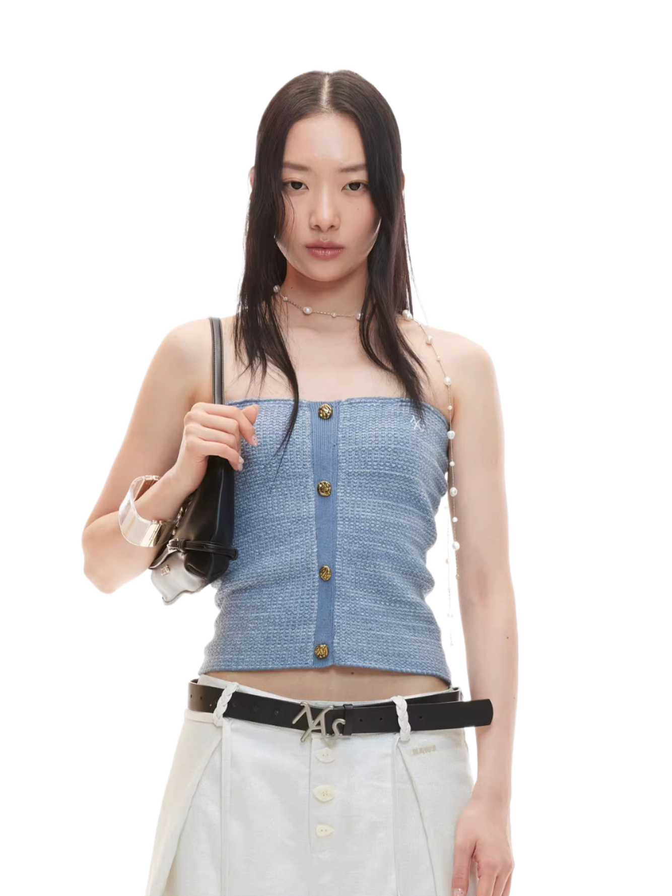 Nomadic Rider Textured Knit Bandeau Top