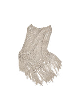 Hollow Out One-Piece Fringed Knit Shrug - CHINASQUAD