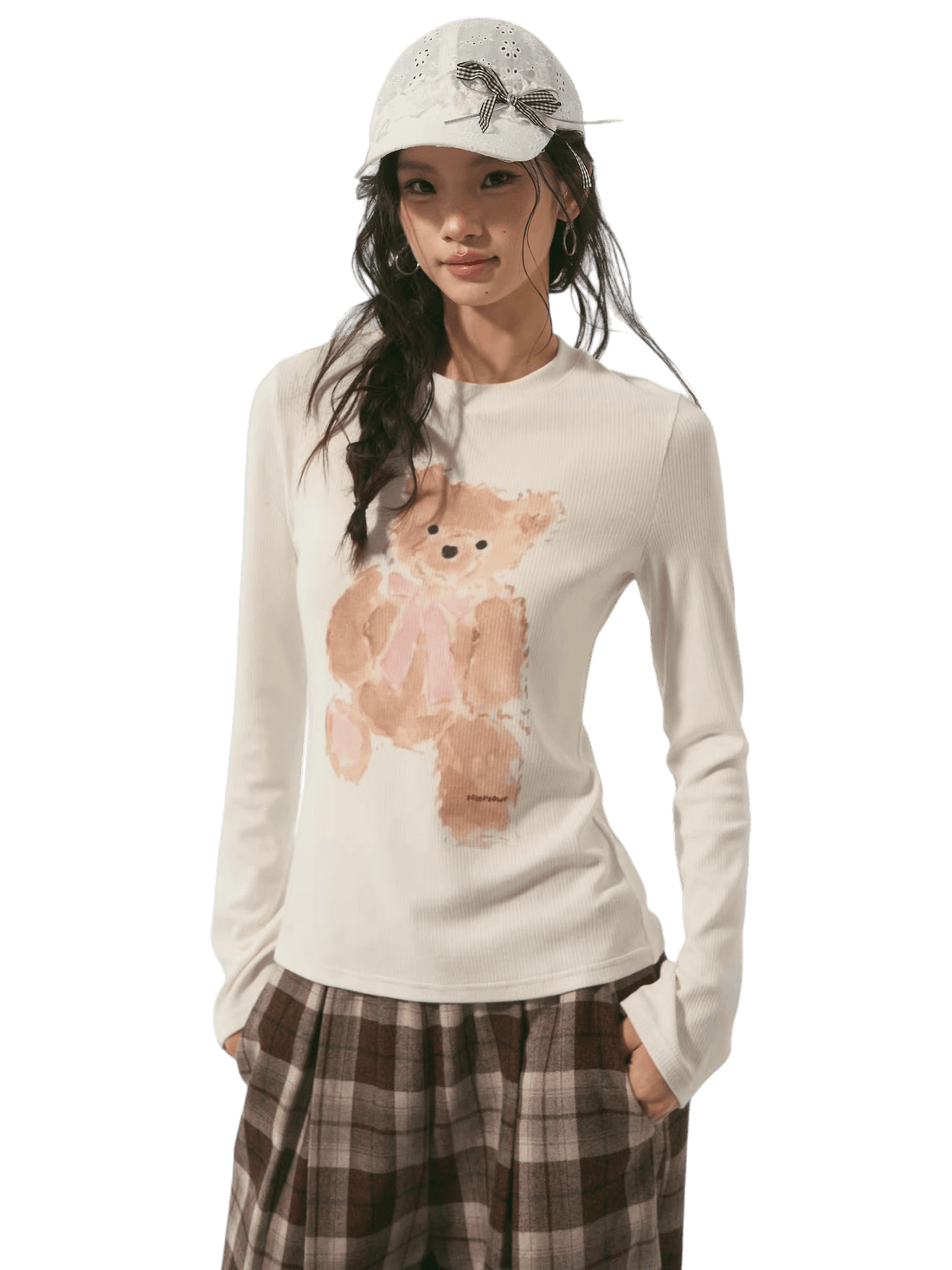 Long-Sleeve Cotton-Blend T-Shirt