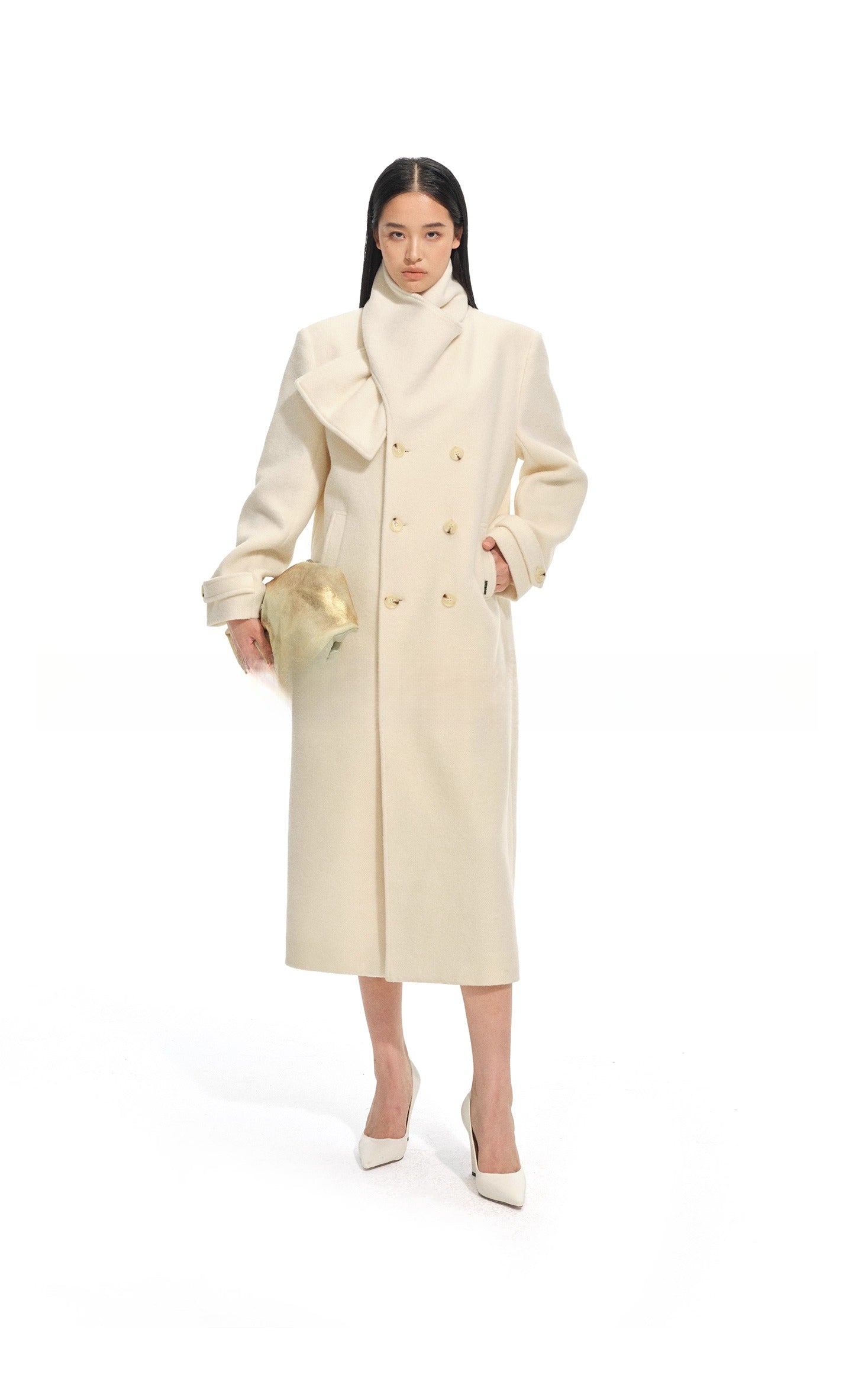 Vellia Shawl Wool-Alpaca Coat