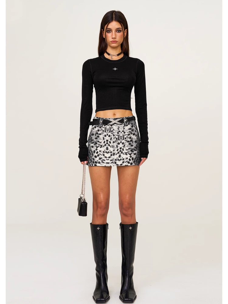 Low Waist Large Pocket Skirt