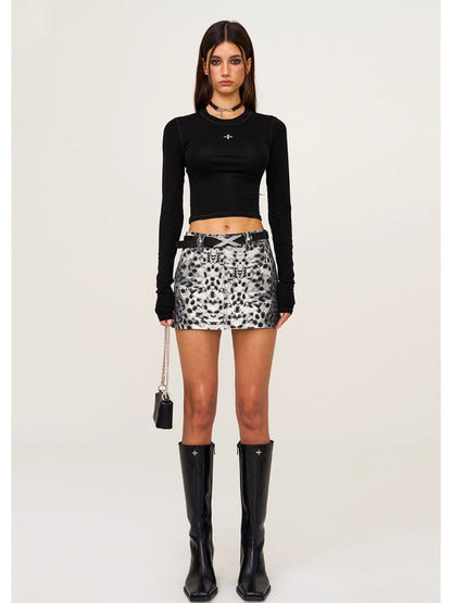 Low Waist Large Pocket Skirt