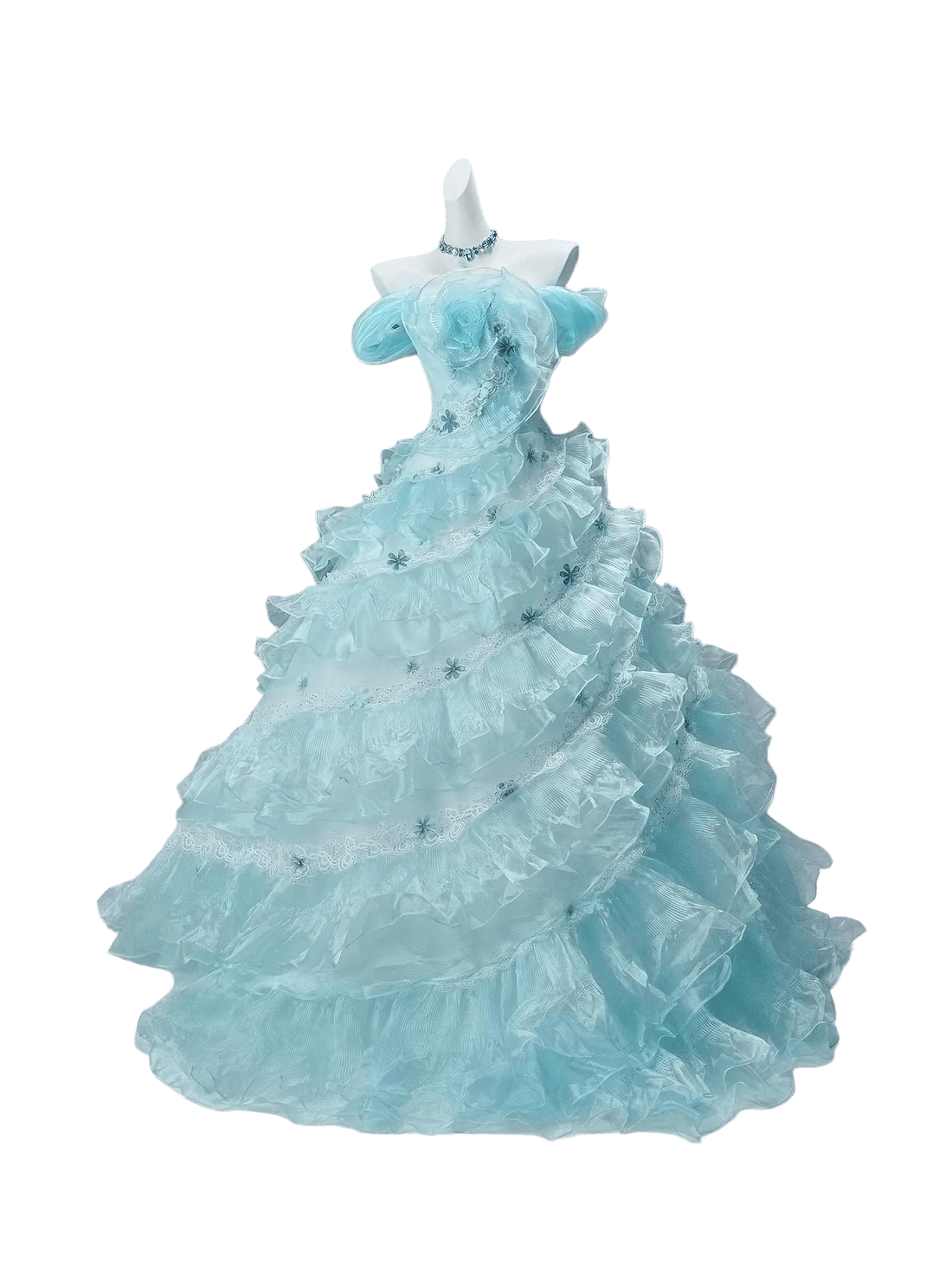 Ethereal “Spirit Princess” Cascading Tulle Couture Gown