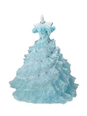 Ethereal “Spirit Princess” Cascading Tulle Couture Gown