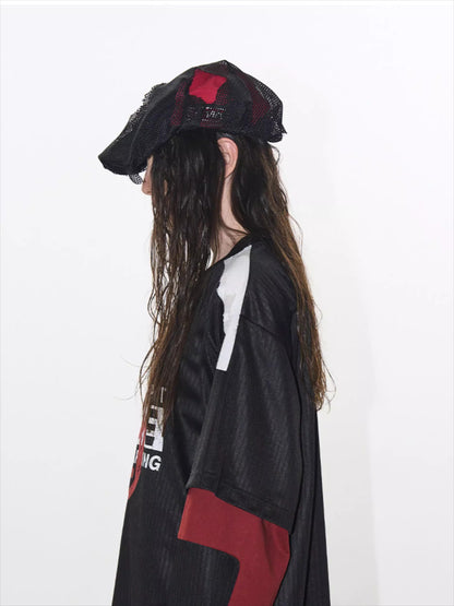 EXITMODE Textured Layered Sports Jersey Tee