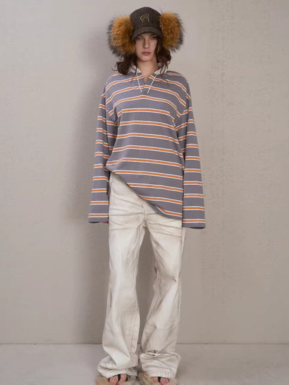 Side-Placket White Denim Jeans