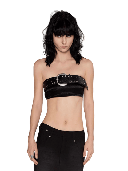 Studded PU Pin-Buckle Belt