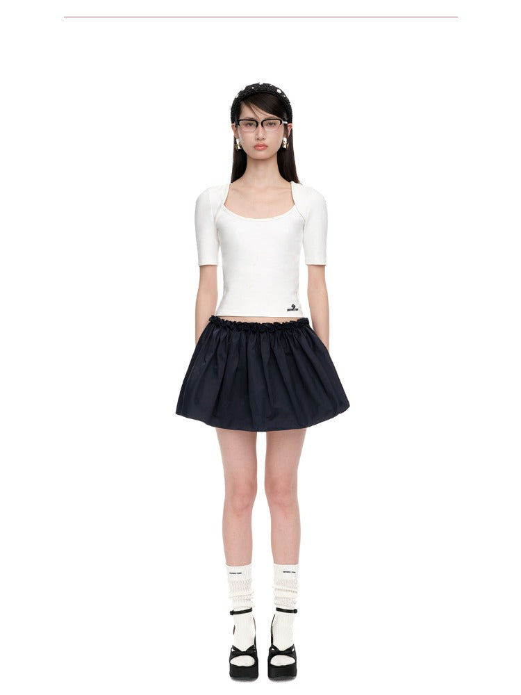 Raglan-Sleeve Cotton Crewneck T-Shirt