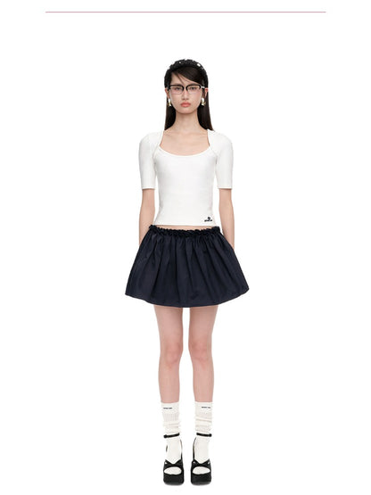 Raglan-Sleeve Cotton Crewneck T-Shirt