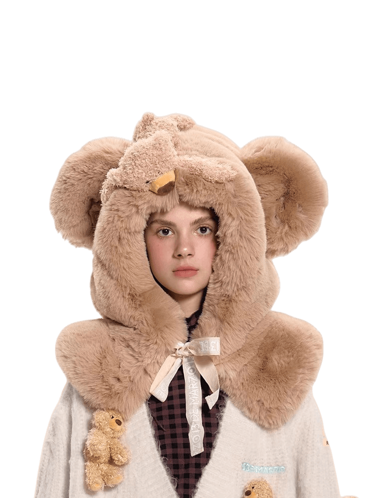 Faux Fur Balaclava Hood