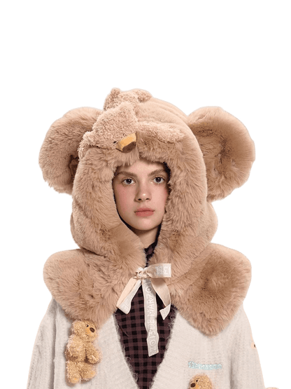 Faux Fur Balaclava Hood