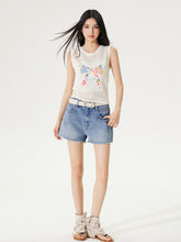 Raw-Edged Cool Denim Shorts - CHINASQUAD