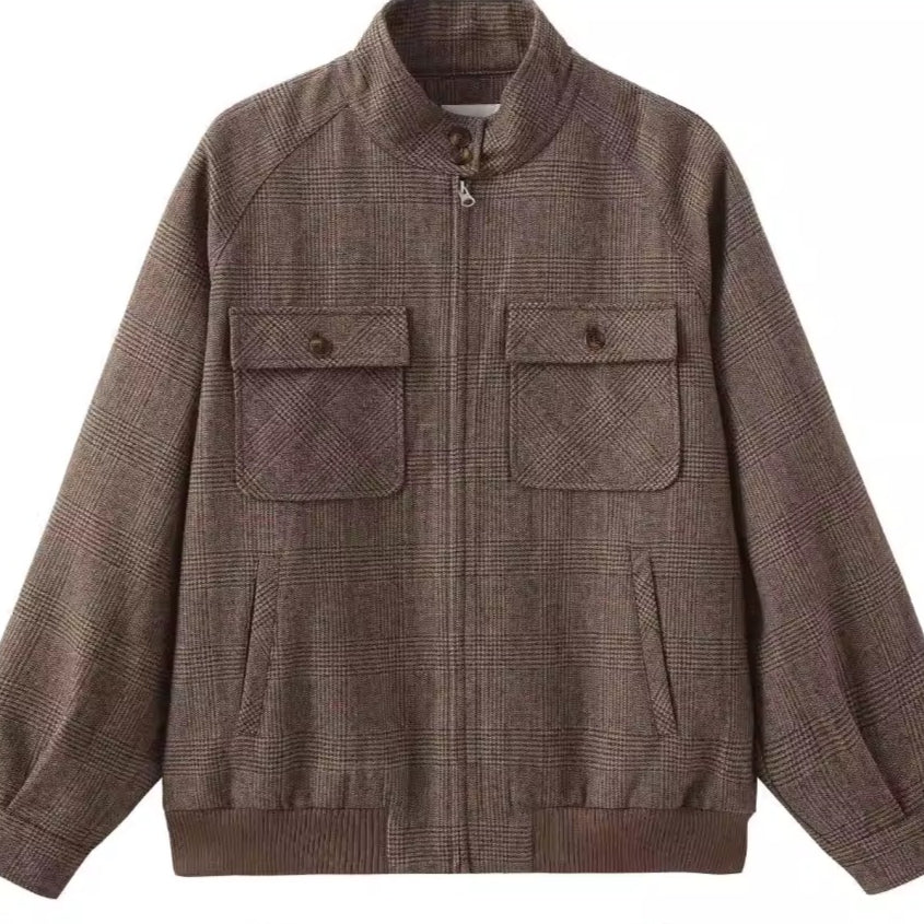 Vintage Collegiate Wool Jacket &amp; Mini Skirt Set