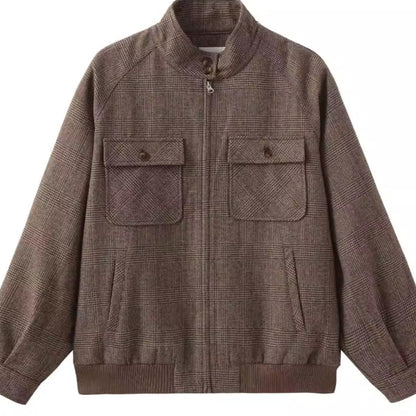 Vintage Collegiate Wool Jacket &amp; Mini Skirt Set