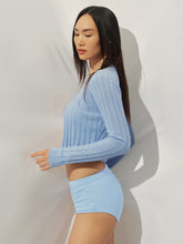 Crew-neck Long-sleeve Knitted Cardigan Coat - CHINASQUAD