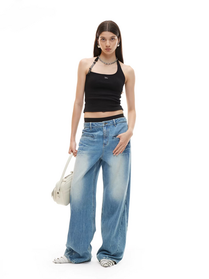 Equestrian Asymmetric Strap Fitted Top