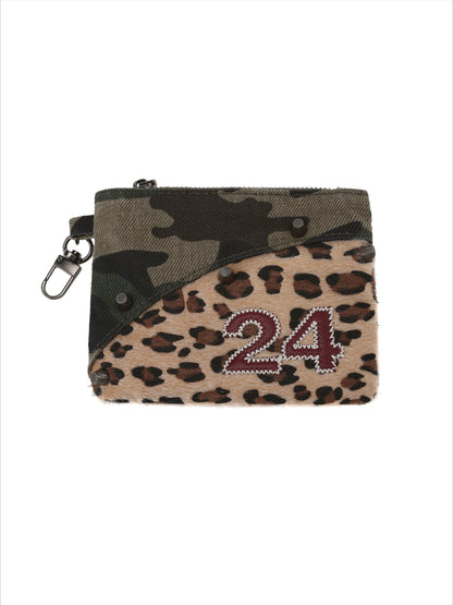 Camo Studded Grunge Card Holder