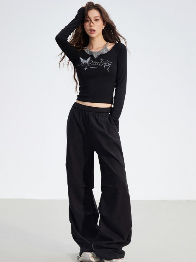 Detachable Plaid Utility Cotton Pants