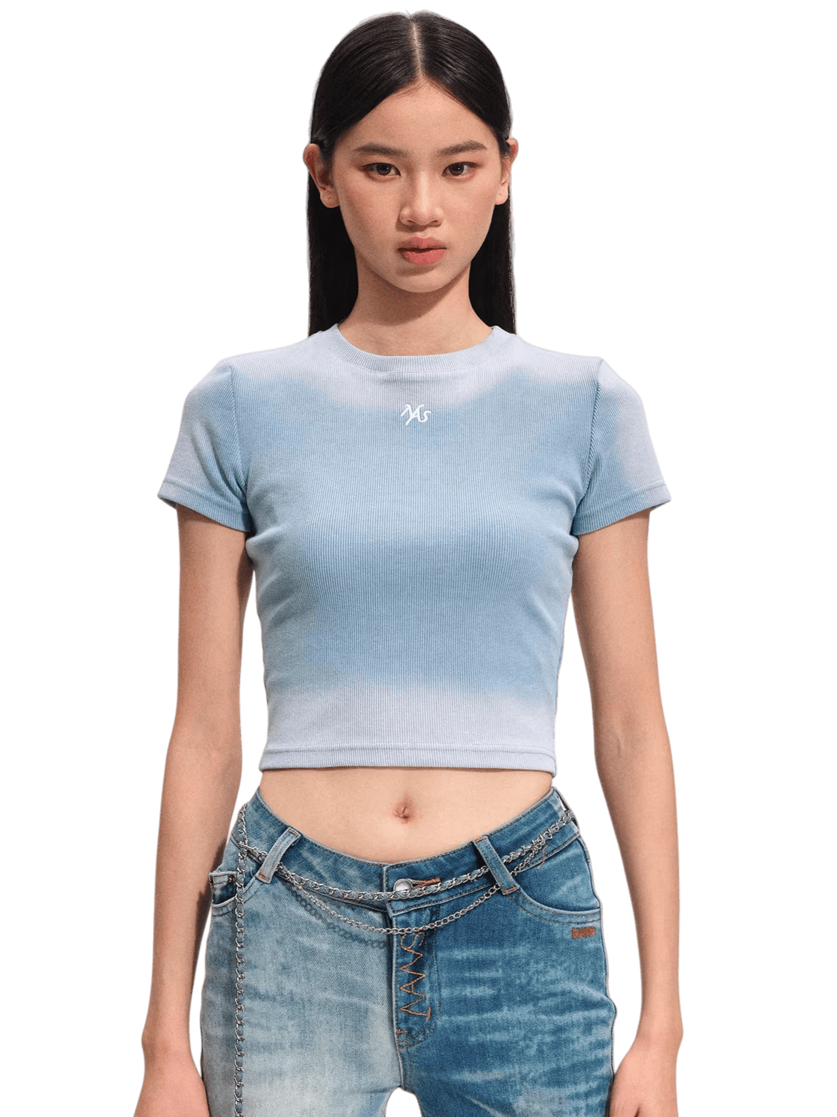 Equestrian Crest Fitted Crop T-Shirt