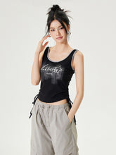 Color-block Tie-up Fitted Tank Top - CHINASQUAD