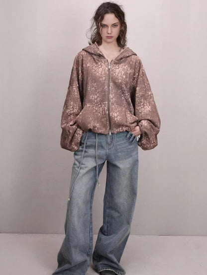 Asymmetric Tie-Detail Loop-Tab Denim Jeans