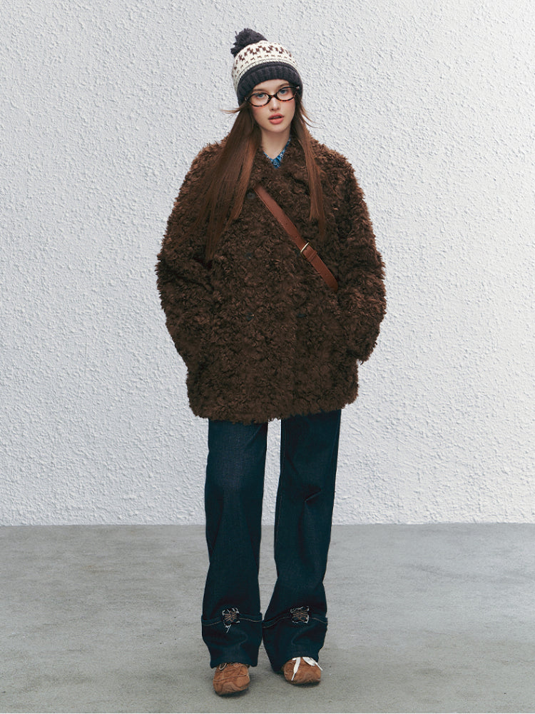 Eco-friendly Fur Lined Fur Coat