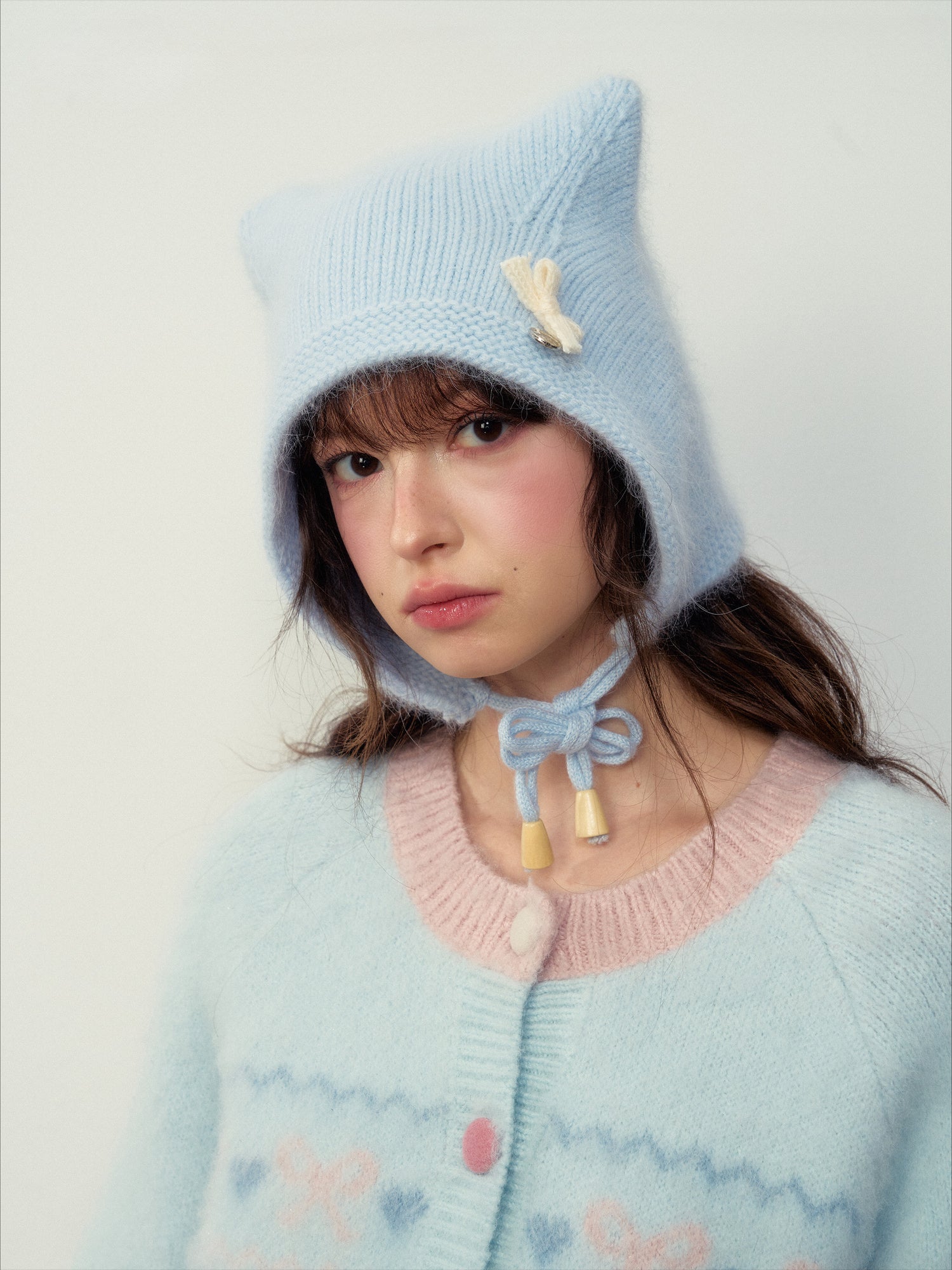 Rabbit Wool Cat Ear Hat