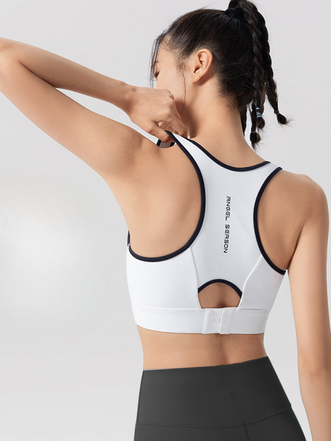 Black&amp;White Seamless  Tennis Sports Bra