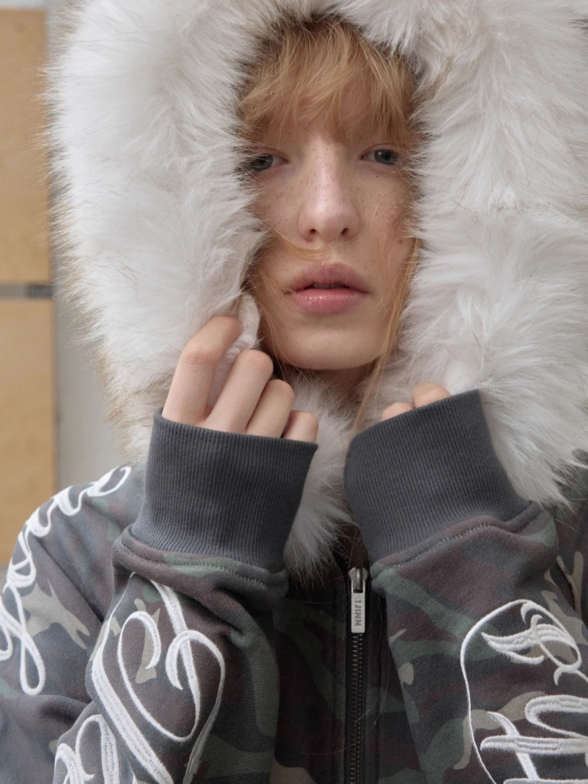 Faux-Fur Hooded Sweatshirt &amp; Sweatpants Set