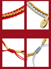 "Bright Future 前程似锦" Top Scholar Woven Red String Bracelet - CHINASQUAD