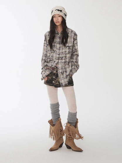 Fair Isle Pony Jacquard Knit Beanie