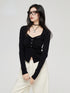Black & White Wide Neckline Sweater - CHINASQUAD